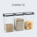 Food Sitter 9-Piece Plastic Food Storage Containers with Airtight Lids – BPA-Free, Stackable & Clear Containers for Kitchen Organization